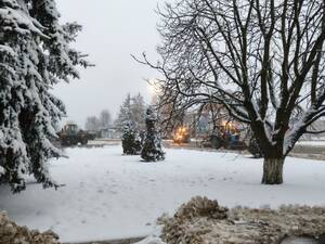 В Погаре оперативно чистят дороги и тротуары