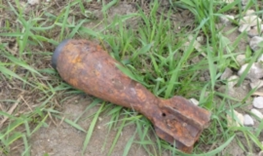 В Брянске нашли миномётную мину времён войны