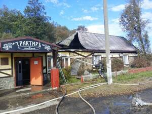 Под Брянском сгорел трактир на Молодёжной