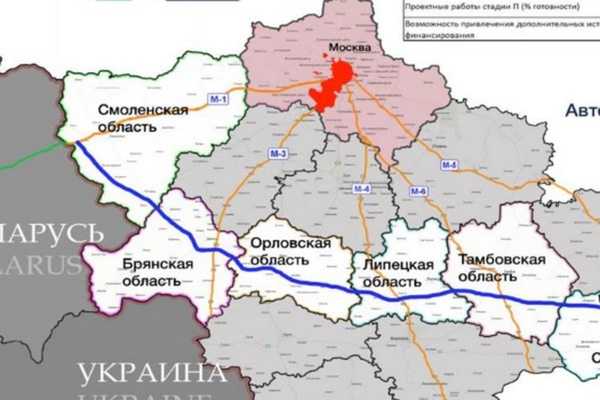 По 6 рублей будут брать за проезд километра трассы в Брянской области