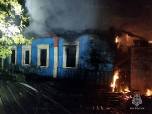 Ночью в Фокино сгорел частный жилой дом