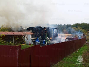 В Брянской области сгорел дом