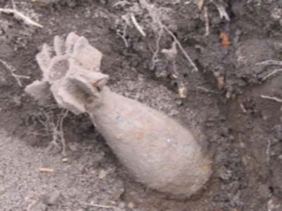 В Севском районе нашли миномётную мину времён войны