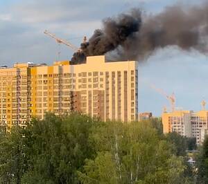 В Брянске вспыхнул пожар в строящемся ЖК «Особин»