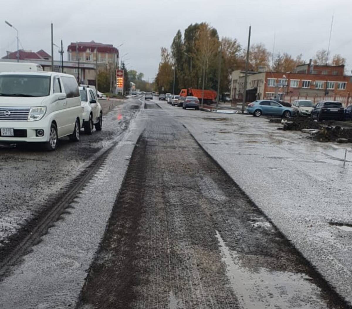 В Брянске продолжается капитальный ремонт на улице Фрунзе