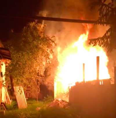 В Бежицком районе Брянска вечером произошёл пожар