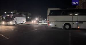 Автобусы с непострадавшими пассажирами прибыли в Речицу после атаки в Брянской области